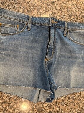 Universal Thread Light Blue Denim Jean Shorts with Raw Hem - Size 14 - NWT